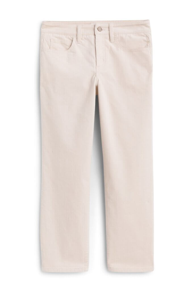 Stitch Fix women’s off-white corduroy pants.
