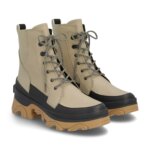 Stitch Fix women’s tan and black lace-up hiking boots.