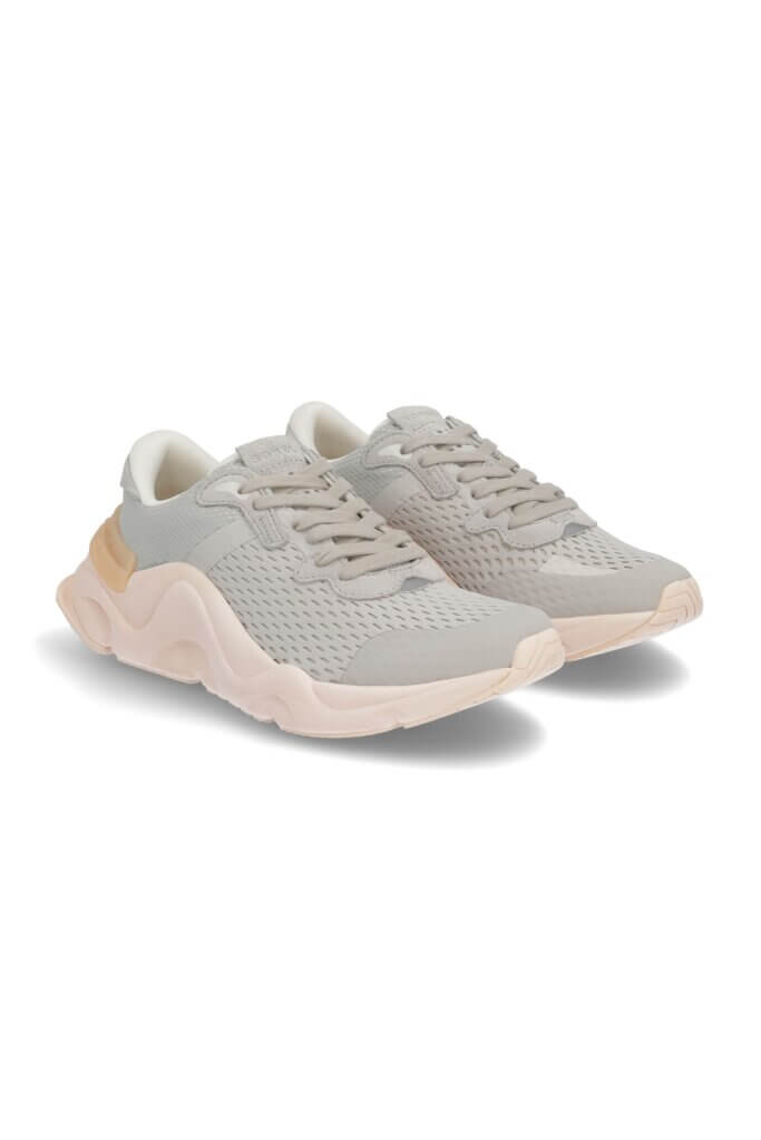 Stitch Fix women's grey and pink sneakers.