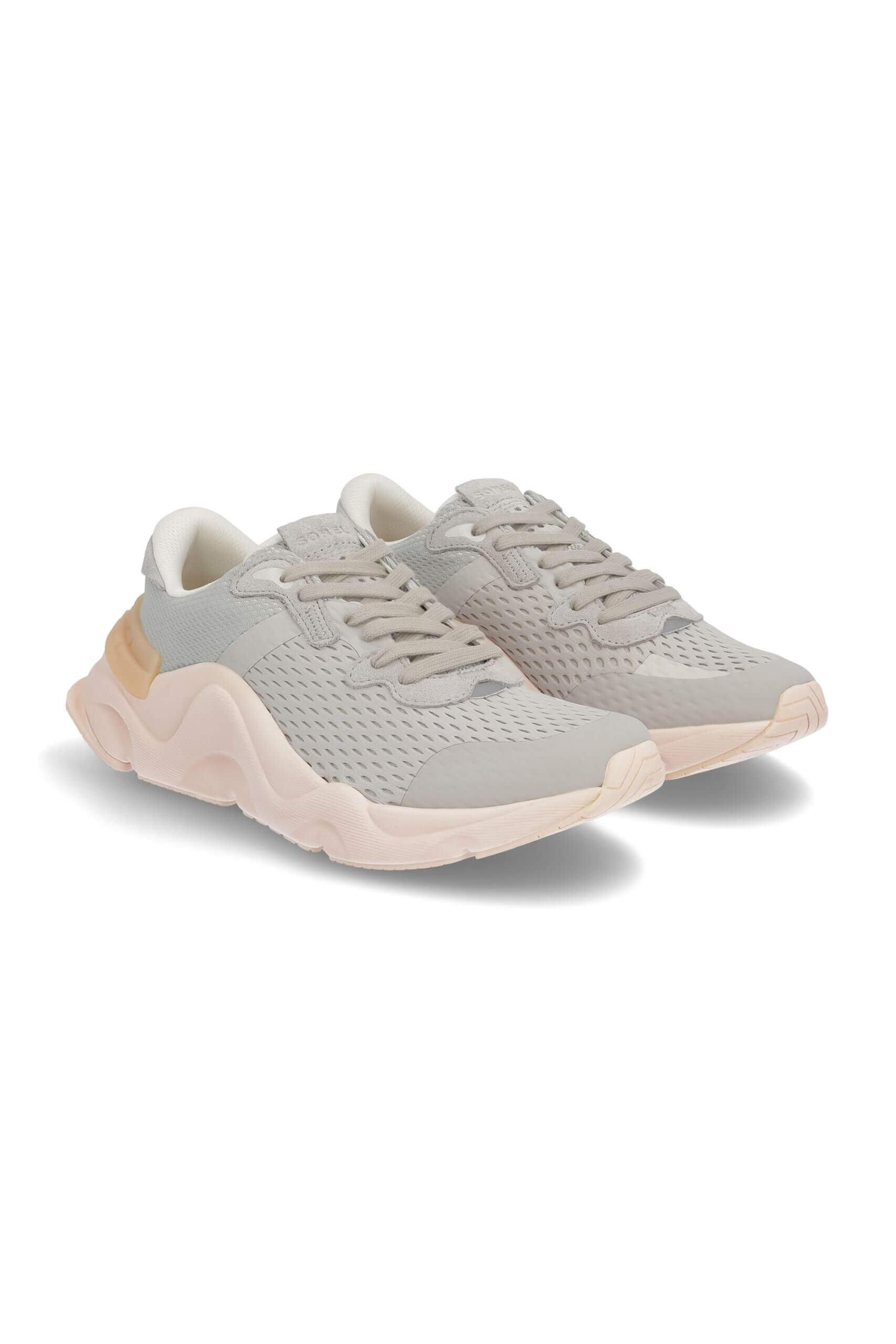 Stitch Fix women's grey and pink sneakers.