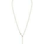 Stitch Fix women's silver lariat necklace.