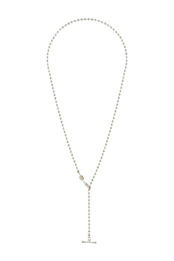 Stitch Fix women's silver lariat necklace.
