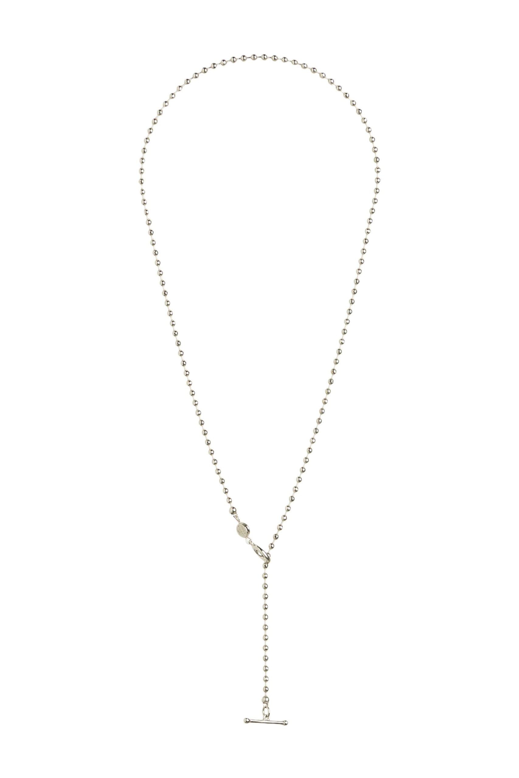 Stitch Fix women's silver lariat necklace.