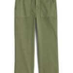Stitch Fix women's olive green straight-leg utility pants pants.