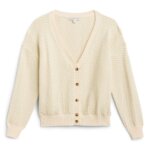 Stitch Fix women’s off-white button-front cardigan.