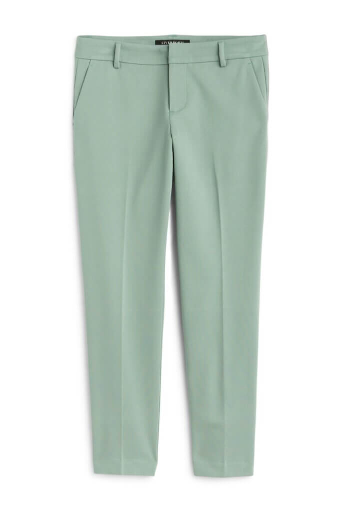 Stitch Fix women's mint straight leg pants.