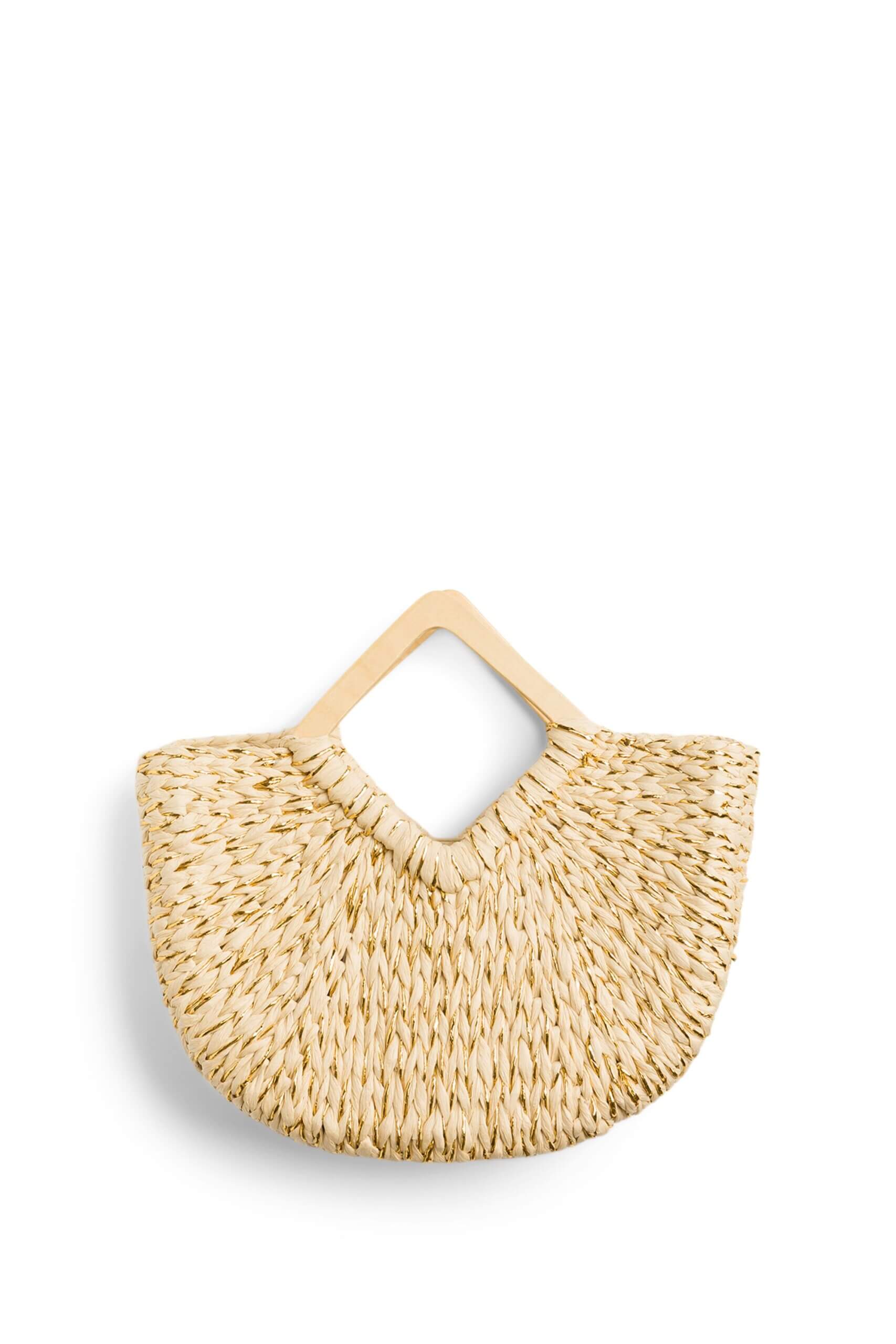 Stitch Fix women’s beige Americana aesthetic woven tote.