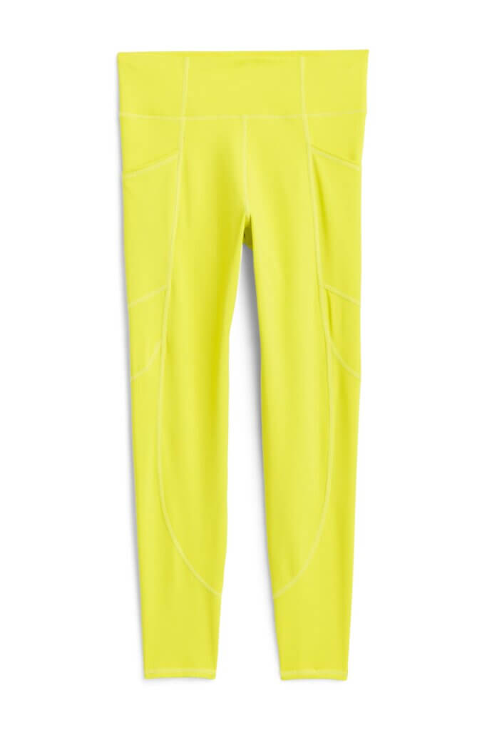 Stitch Fix women’s neon yellow leggings.
