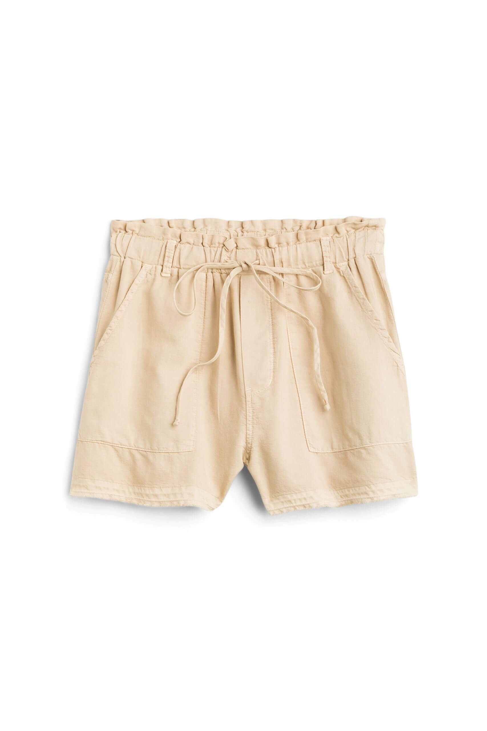 Stitch Fix women’s beige shorts with waist tie.