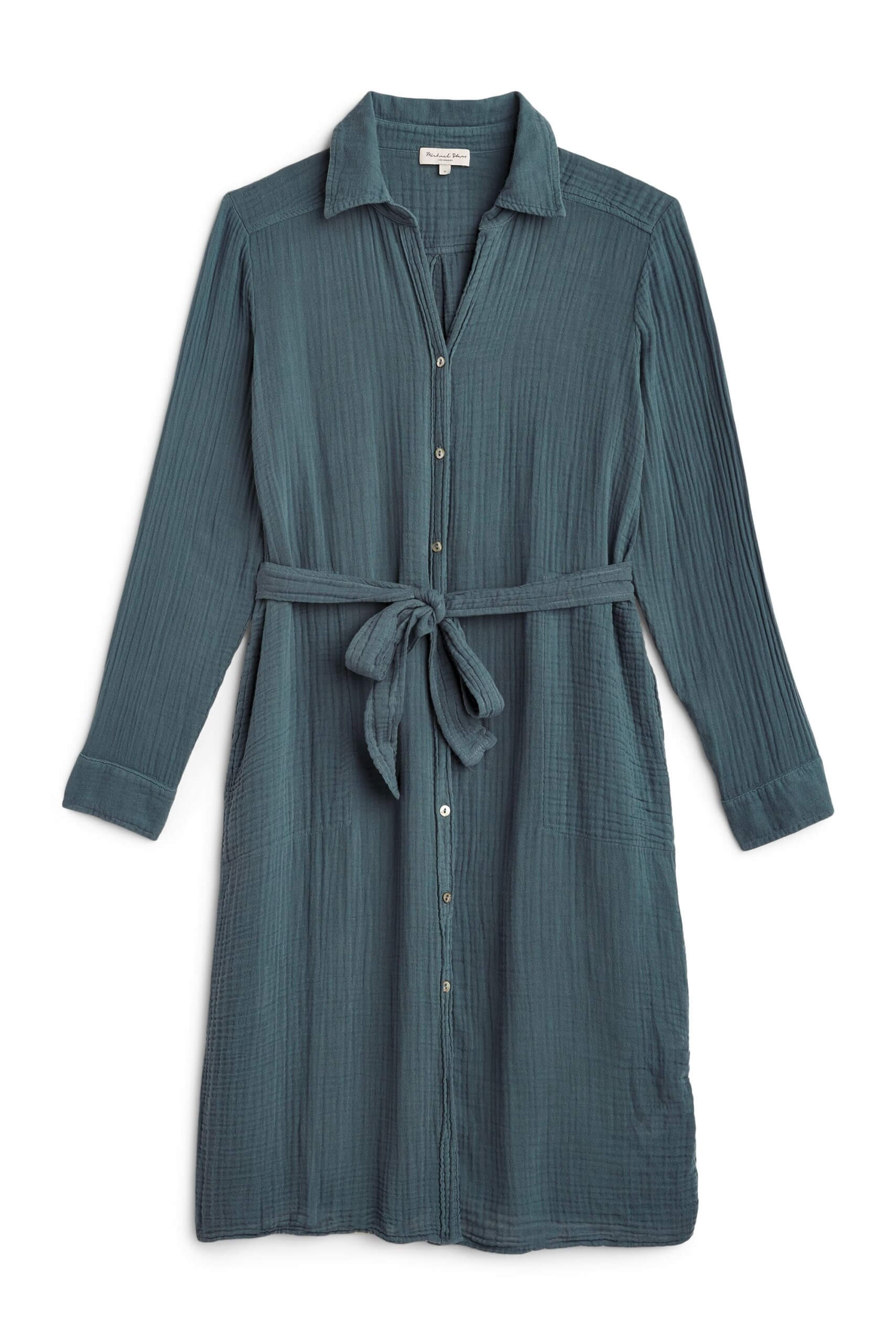Stitch Fix women's long sleeve, button-down dress.
