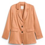 Stitch Fix women's orange preppy style blazer.