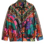 Stitch Fix women’s 90s hip-hop fashion track jacket in various colors and prints.