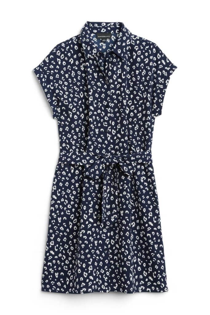 Stitch Fix women's black and white printed dress.