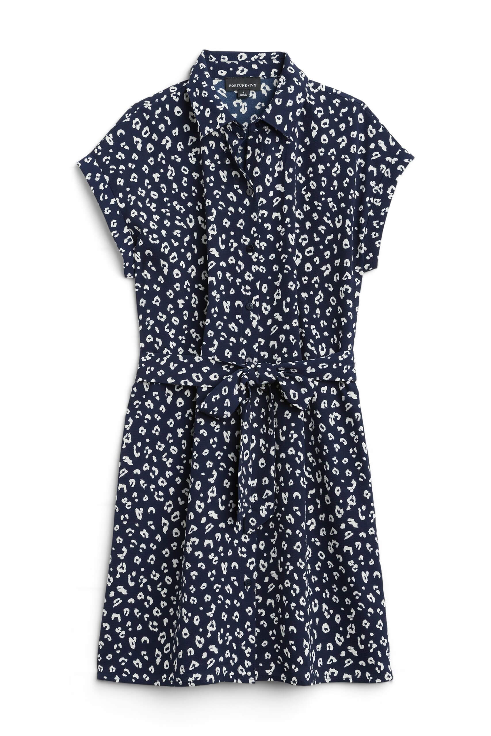 Stitch Fix women's black and white printed dress.