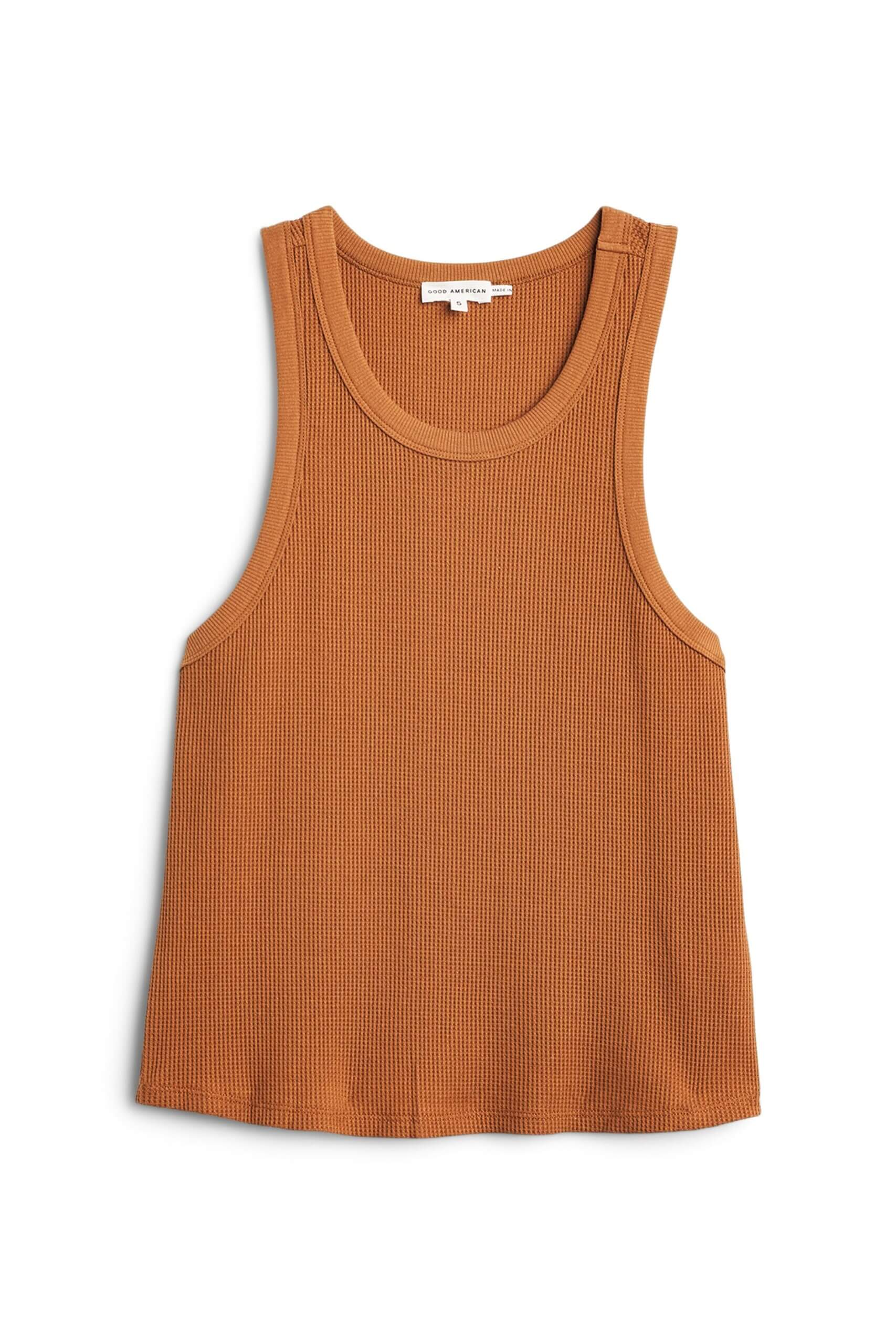 Stitch Fix women’s brown thermal cut tank top.