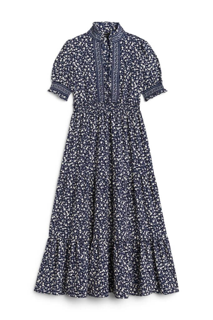 Stitch Fix women’s floral short-sleeve maxi dress.
