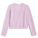 Stitch Fix women’s lavender button-down cardigan.