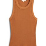 Stitch Fix women’s fitted brown knit tank.