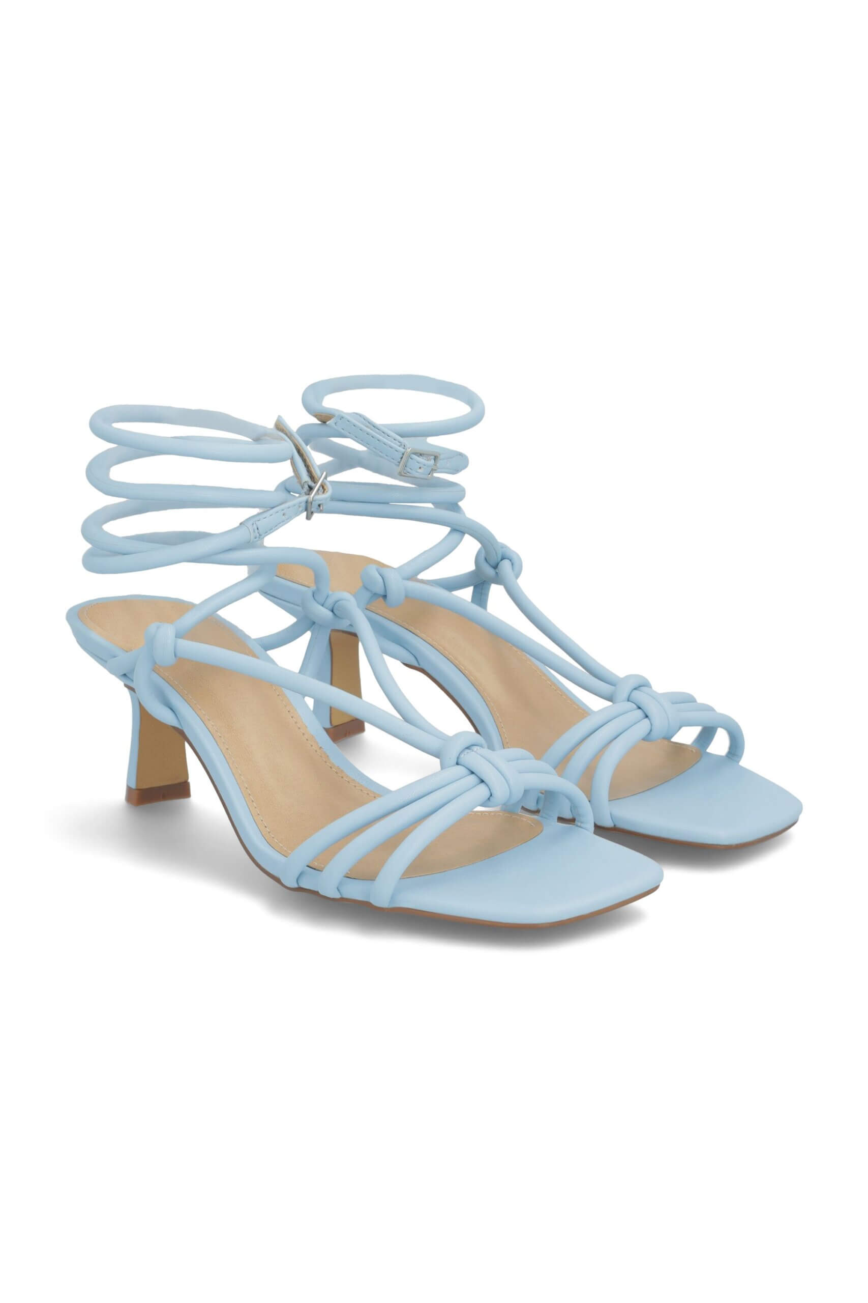 Stitch Fix women’s baby blue strappy heel sandals.