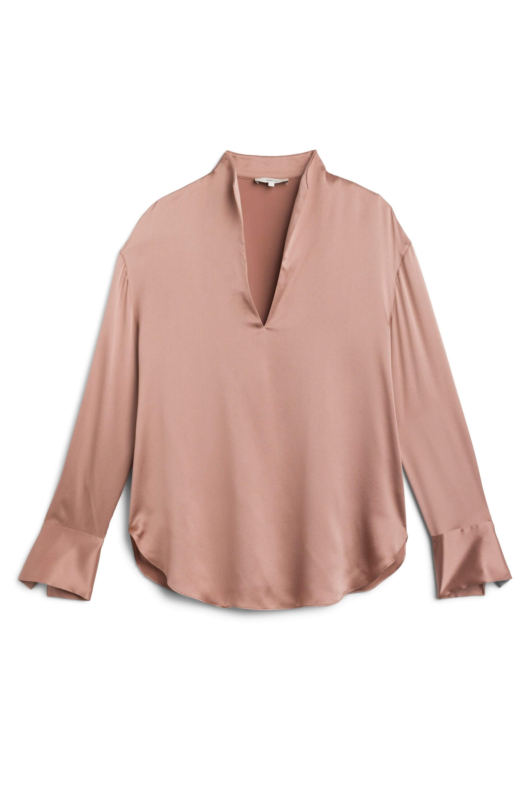Stitch Fix women’s long-sleeve blush silk blouse.
