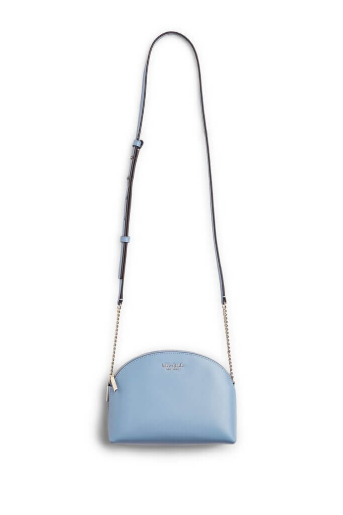 Stitch Fix women’s blue clutch purse with crossbody strap.