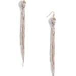 Stitch Fix women’s gold fishhook knotted drop earrings.