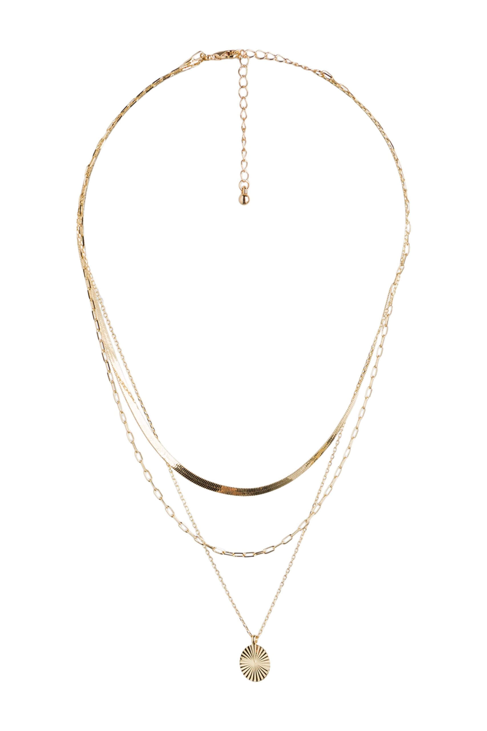 Stitch Fix Women’s gold layered necklace.