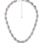Stitch Fix women’s silver braided necklace.