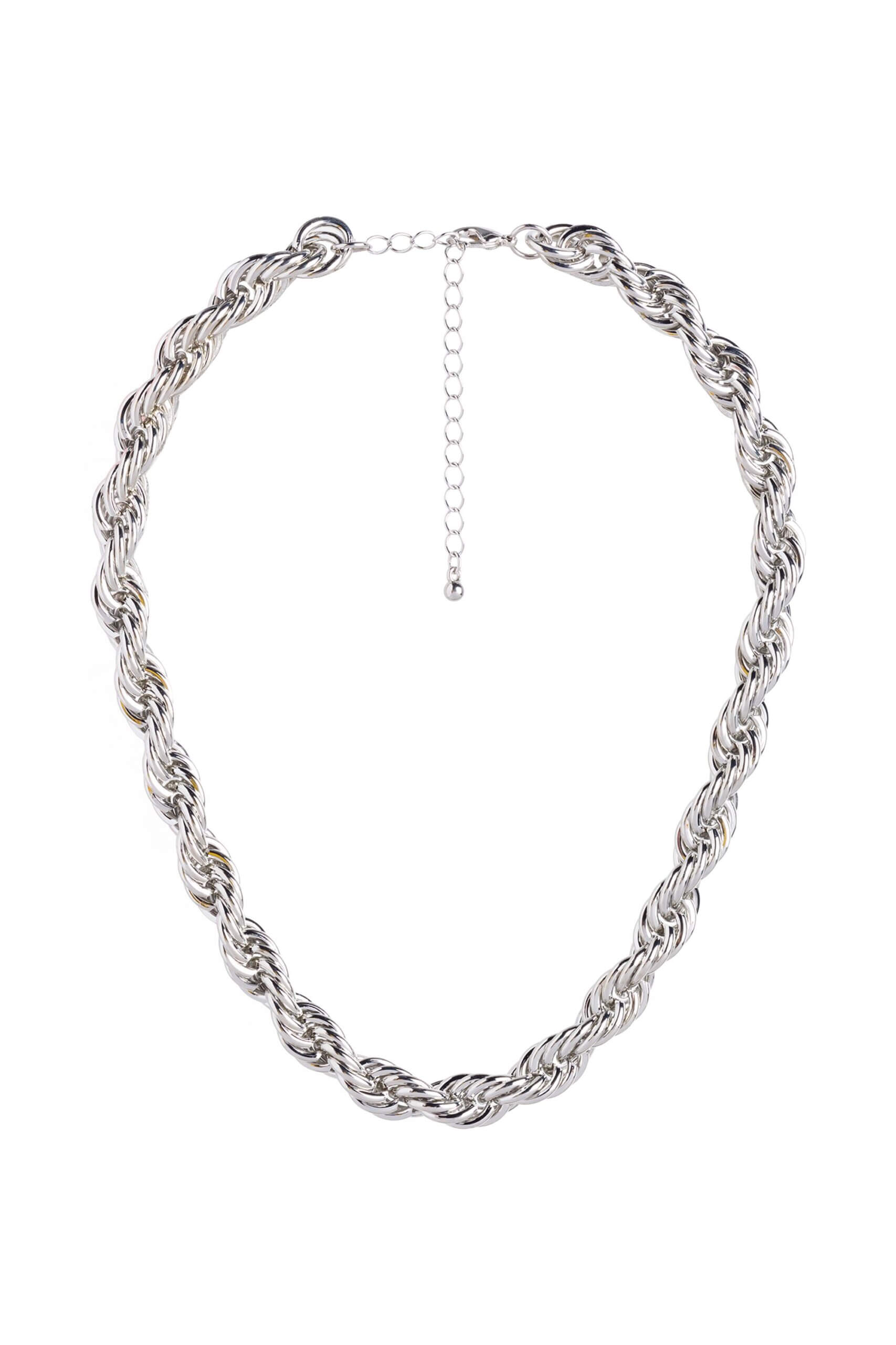 Stitch Fix women’s silver braided necklace.