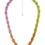 Stitch Fix women's rainbow chain choker necklace.