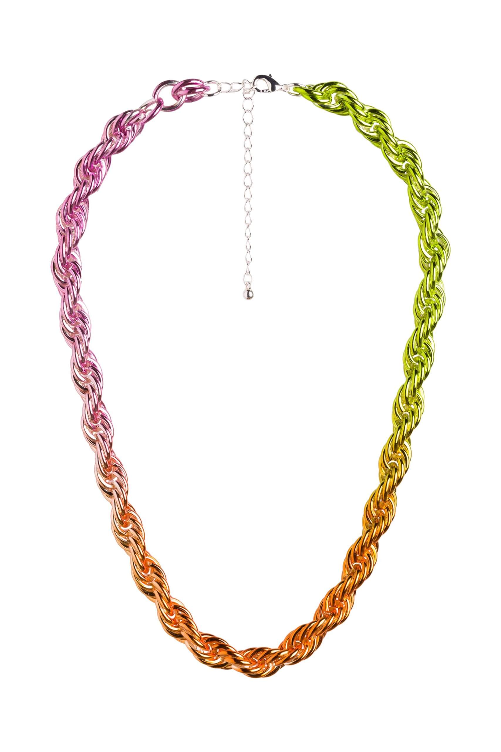 Stitch Fix women's rainbow chain choker necklace.