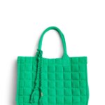 Stitch Fix women's green tote bag.