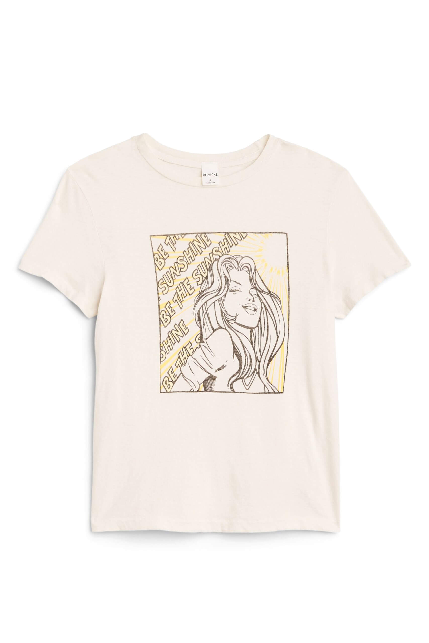 Stitch Fix women's white graphic tee.