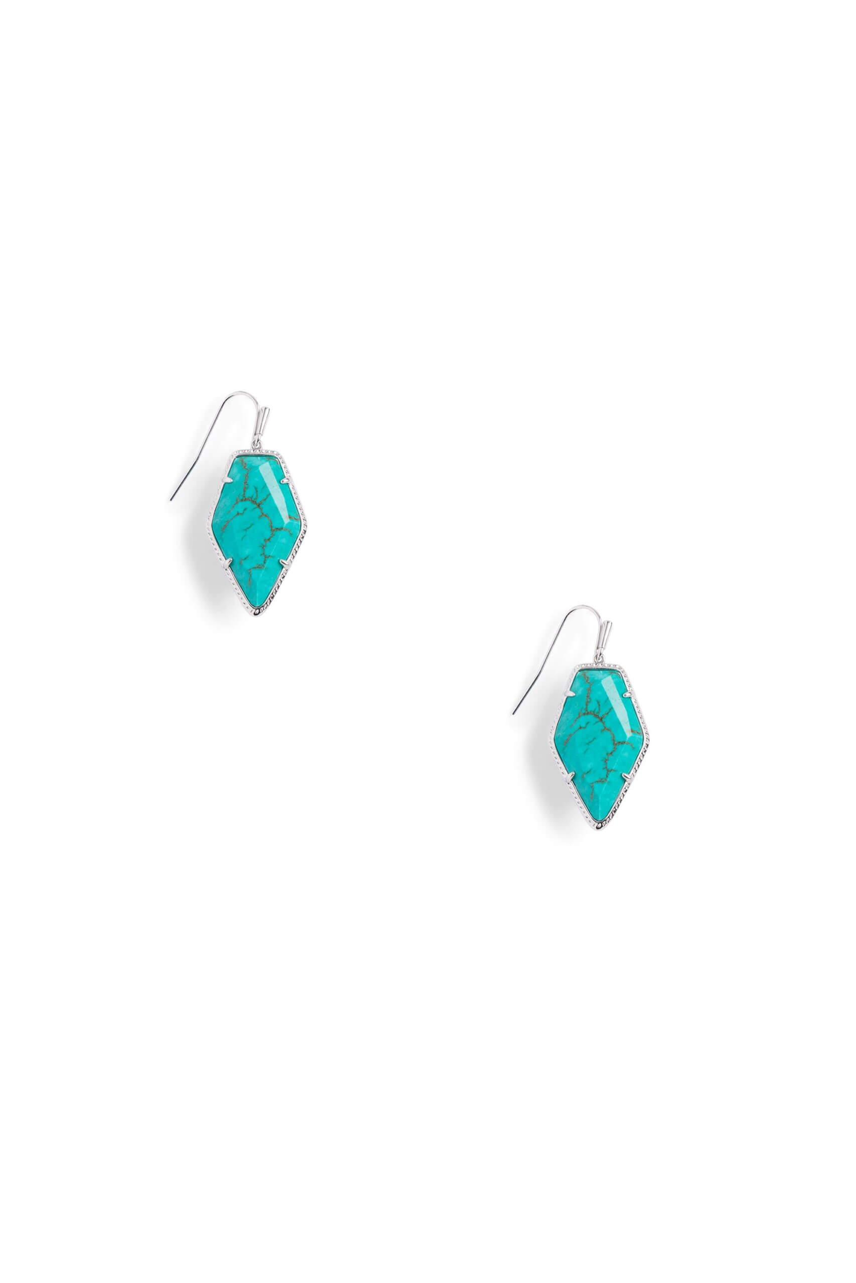 Stitch Fix women's turquoise earrings.