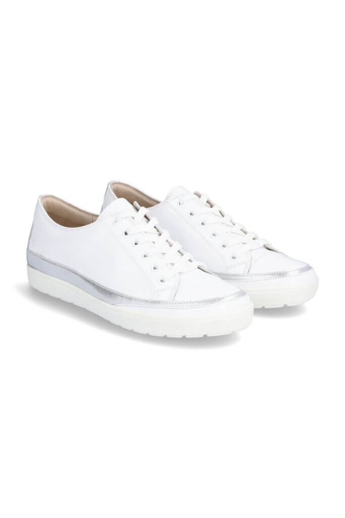 Stitch Fix women's white sneakers.