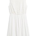 Stitch Fix women’s A-line little white dress with crochet.