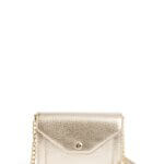 Stitch Fix women’s gold clutch purse with chain strap.
