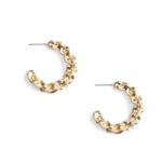 Stitch Fix women’s gold chain hoop earrings.