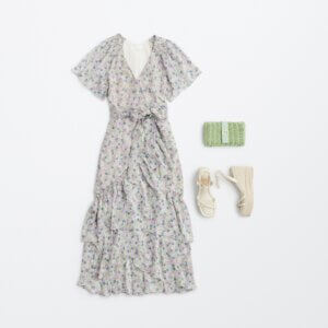 summer beach wedding outfit with dress