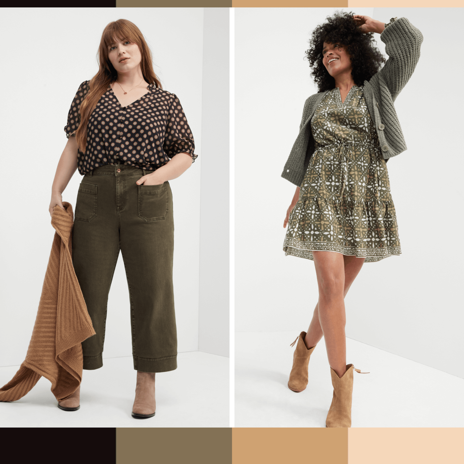 earth fall color outfits for women