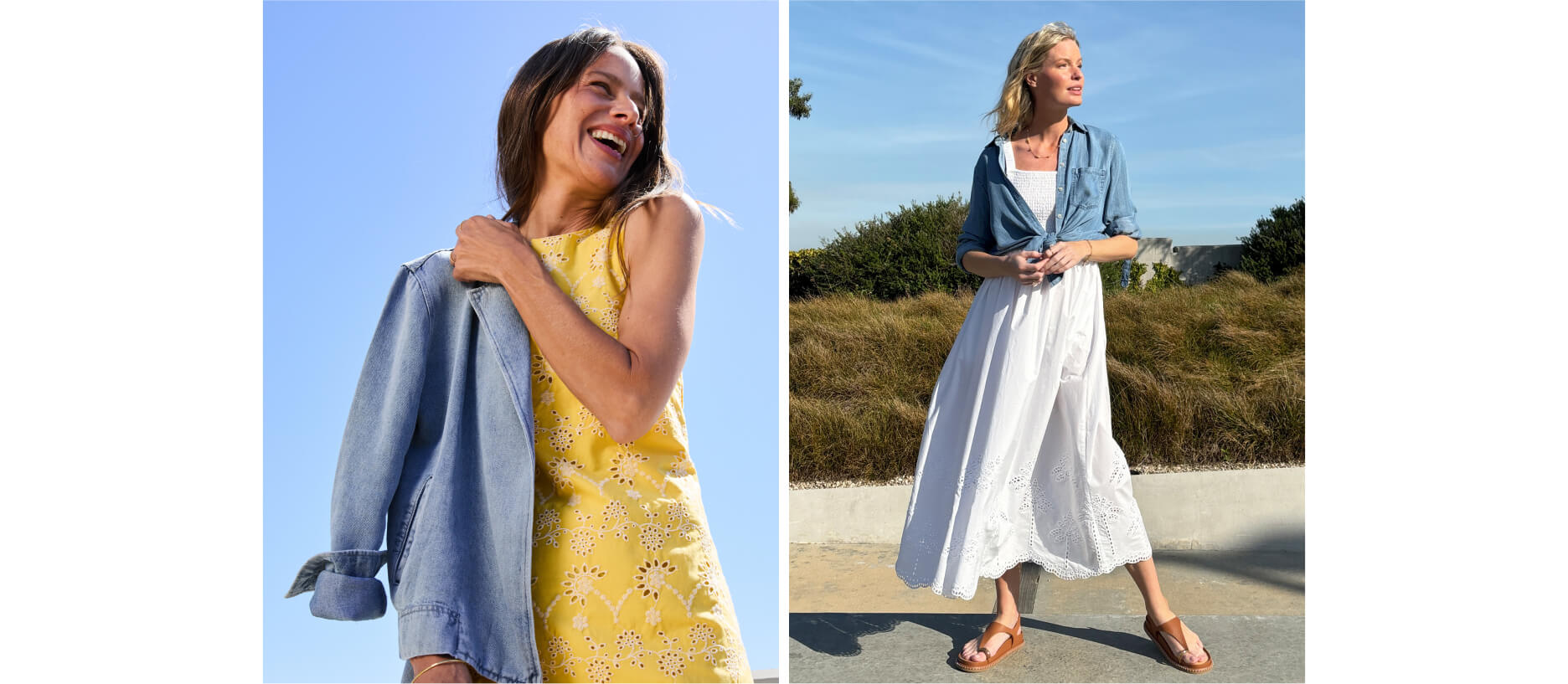 chambray outfits for summer