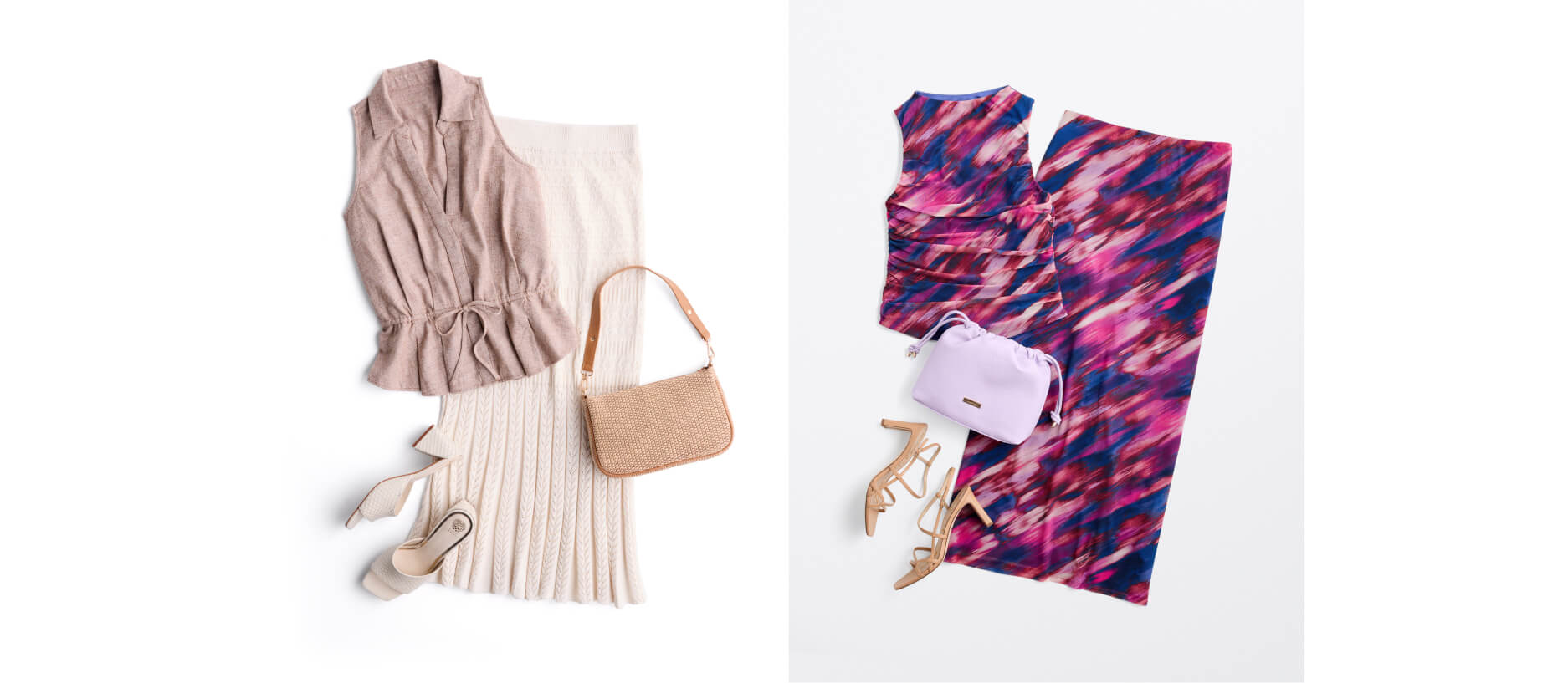 plus size outfits featuring blouses, skirts, and heels