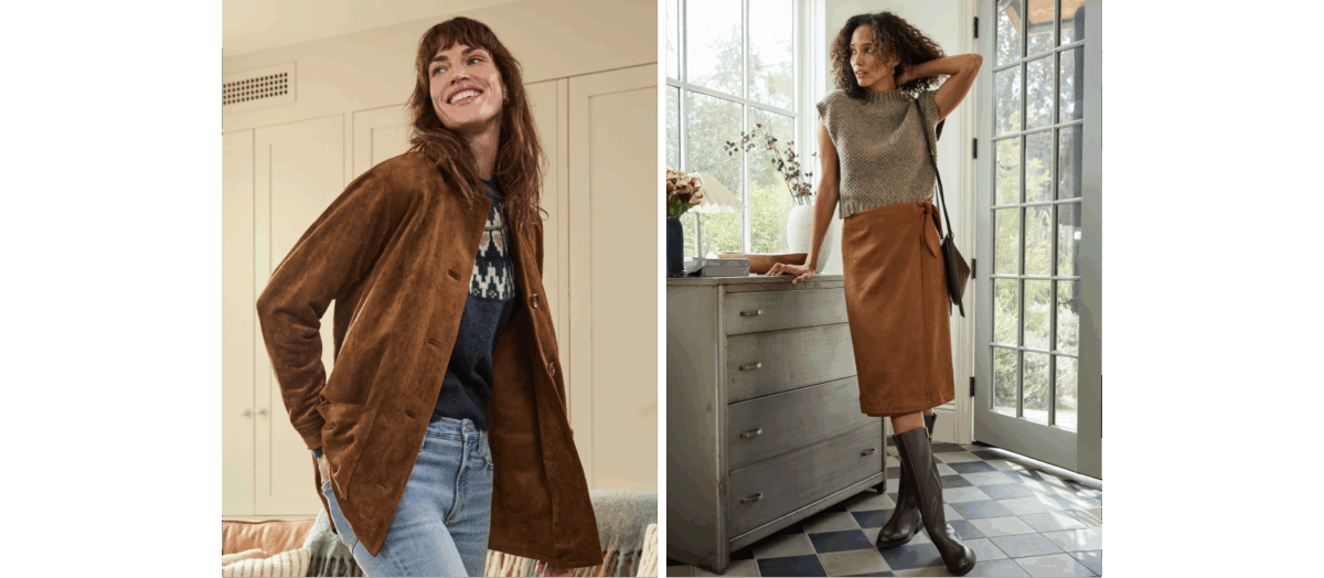 winter outfits for women with suede