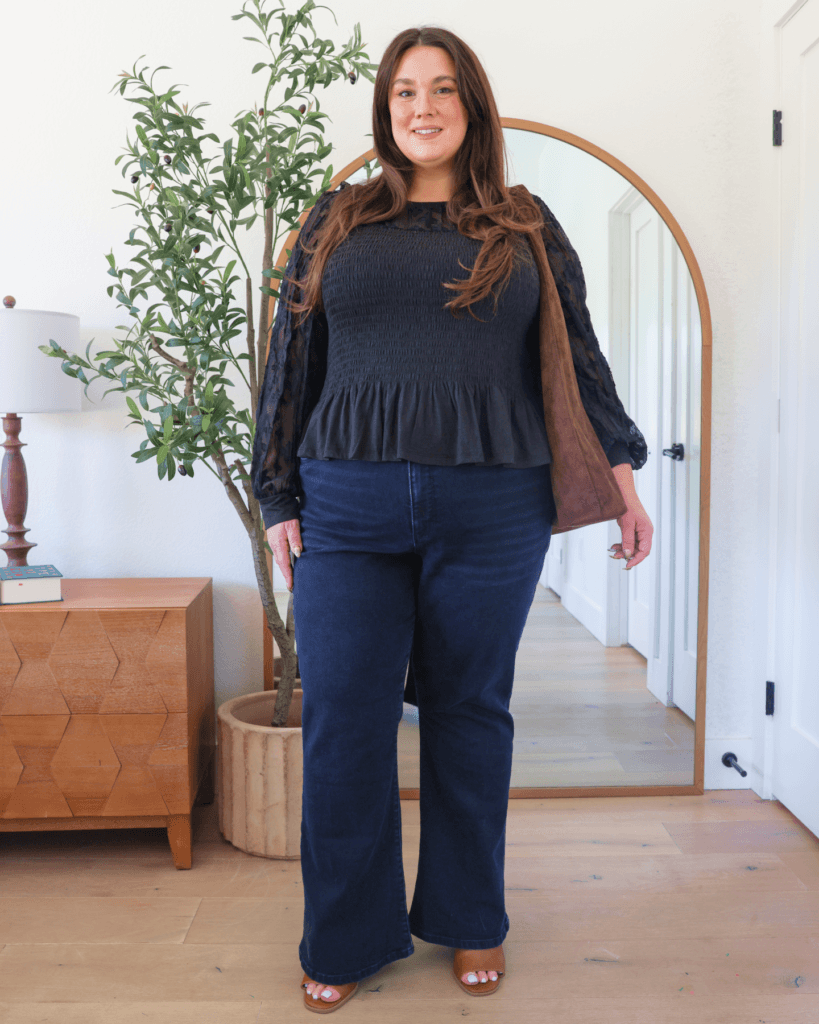 mom in jeans