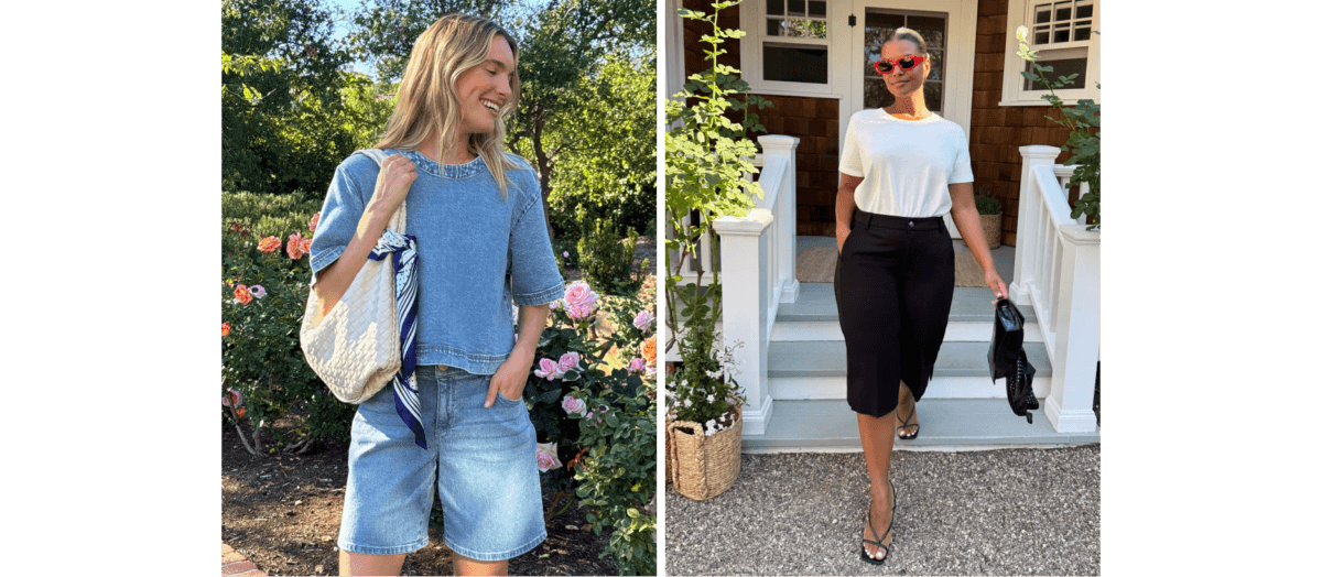 jorts and capris for women