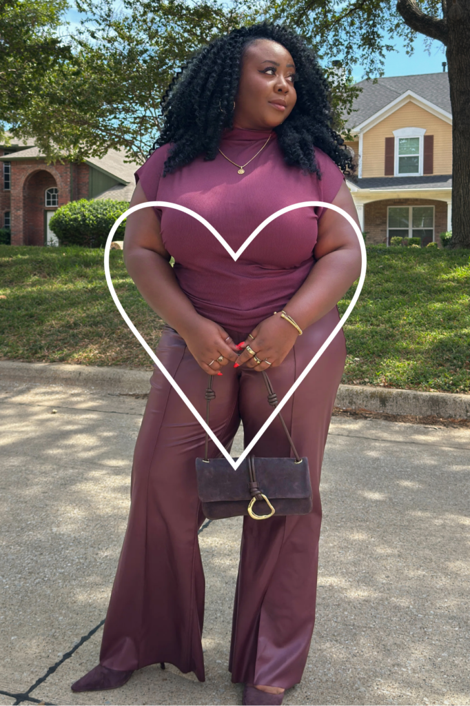 heart shape body type outfit